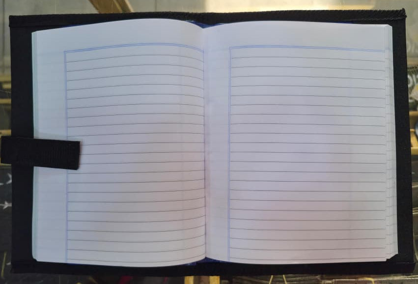 CUADERNO TAPA DURA CON FUNDA NEGRA