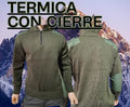 TRICOTA VERDE TERMICA CON CIERRE