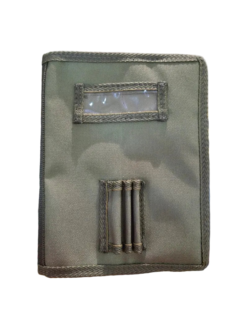 CUADERNO TAPA DURA CON FUNDA VERDE