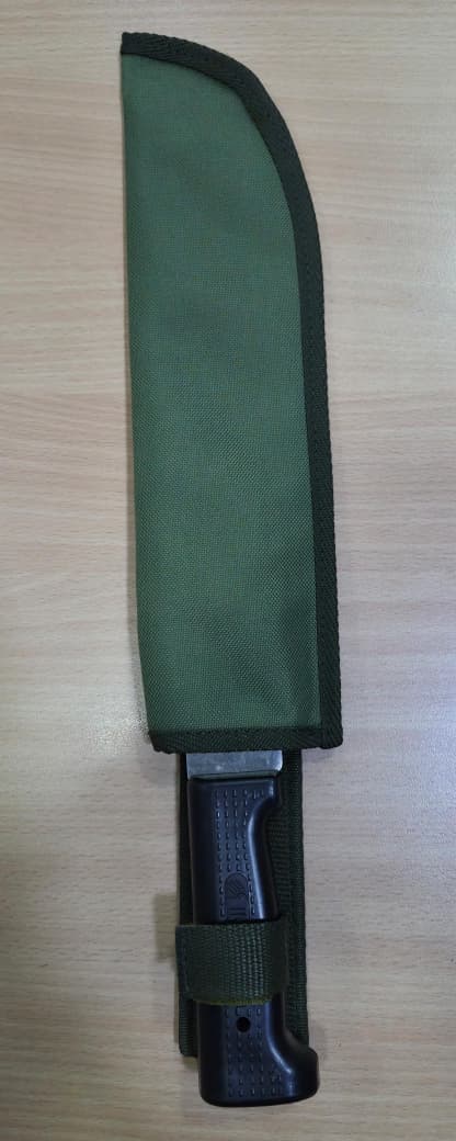 MACHETE 12'' PESCADOR CON FUNDA VERDE