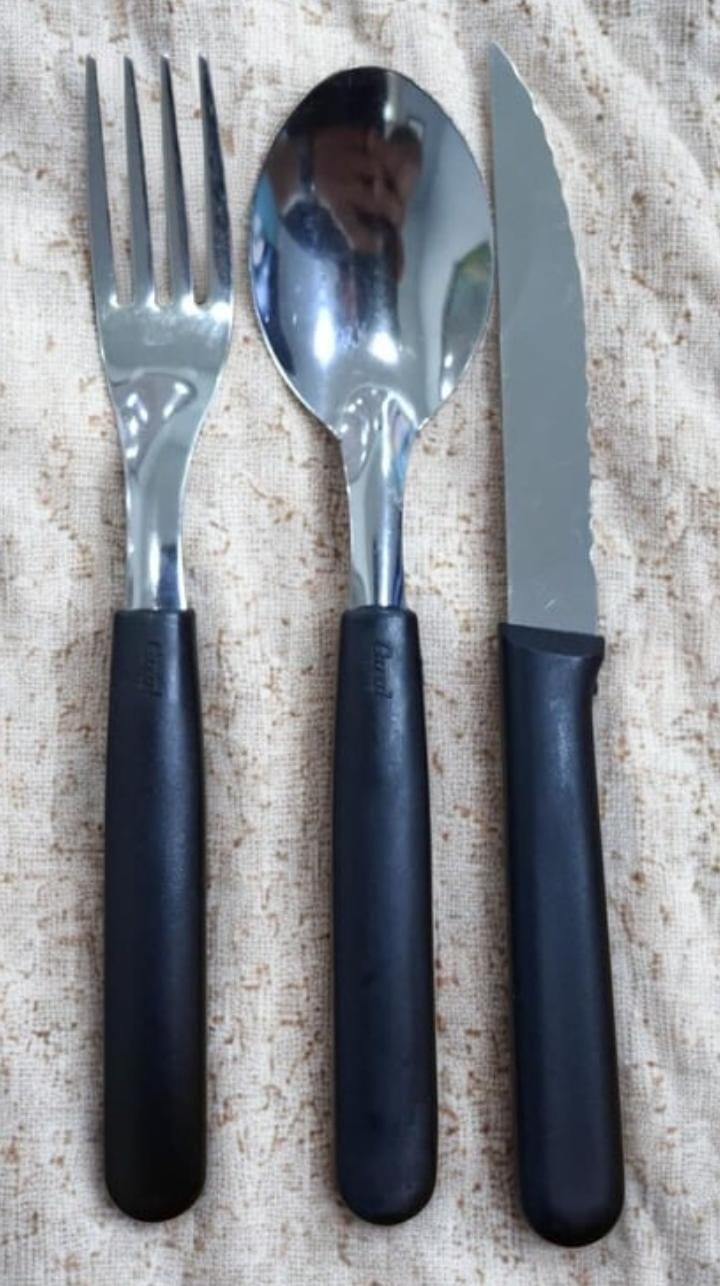 SET DE CUBIERTOS CABO NEGRO