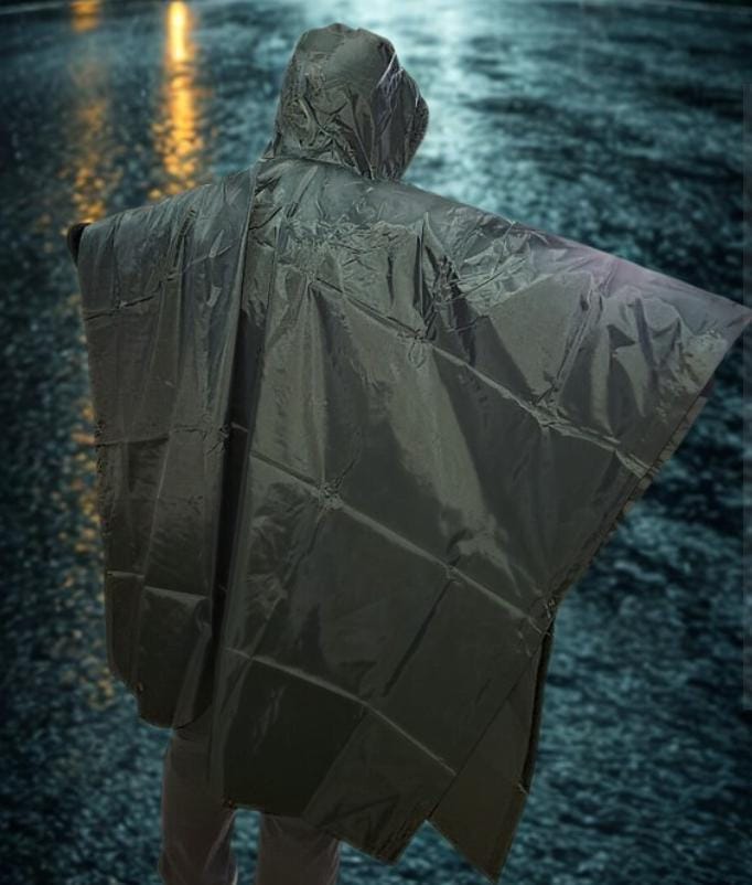 CAPA PONCHO VERDE PESADO
