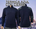 TRICOTA AZUL TERMICA CON CIERRE