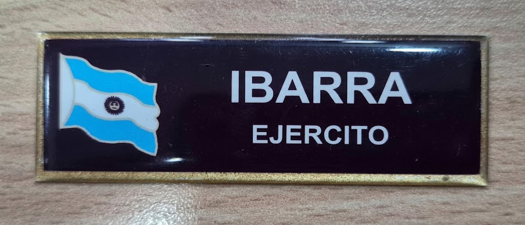 PLAQUETA DE EJERCITO