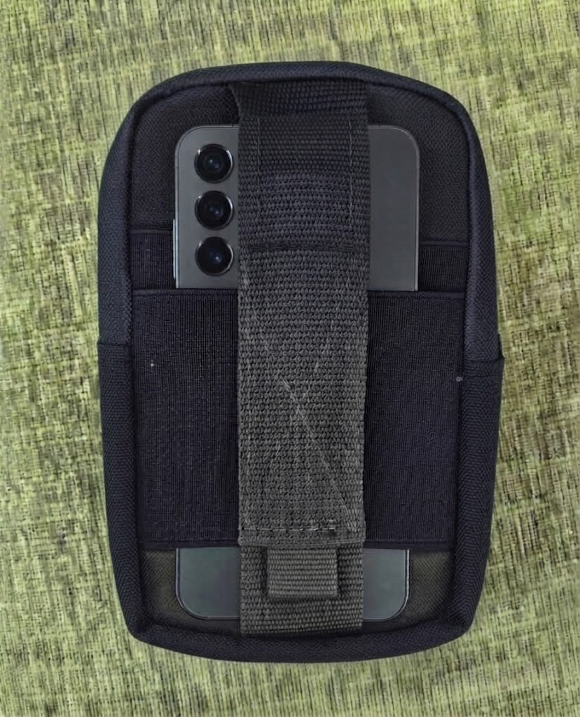 POUCH CINTURA/PORTA CELULAR NEGRO MOLLE