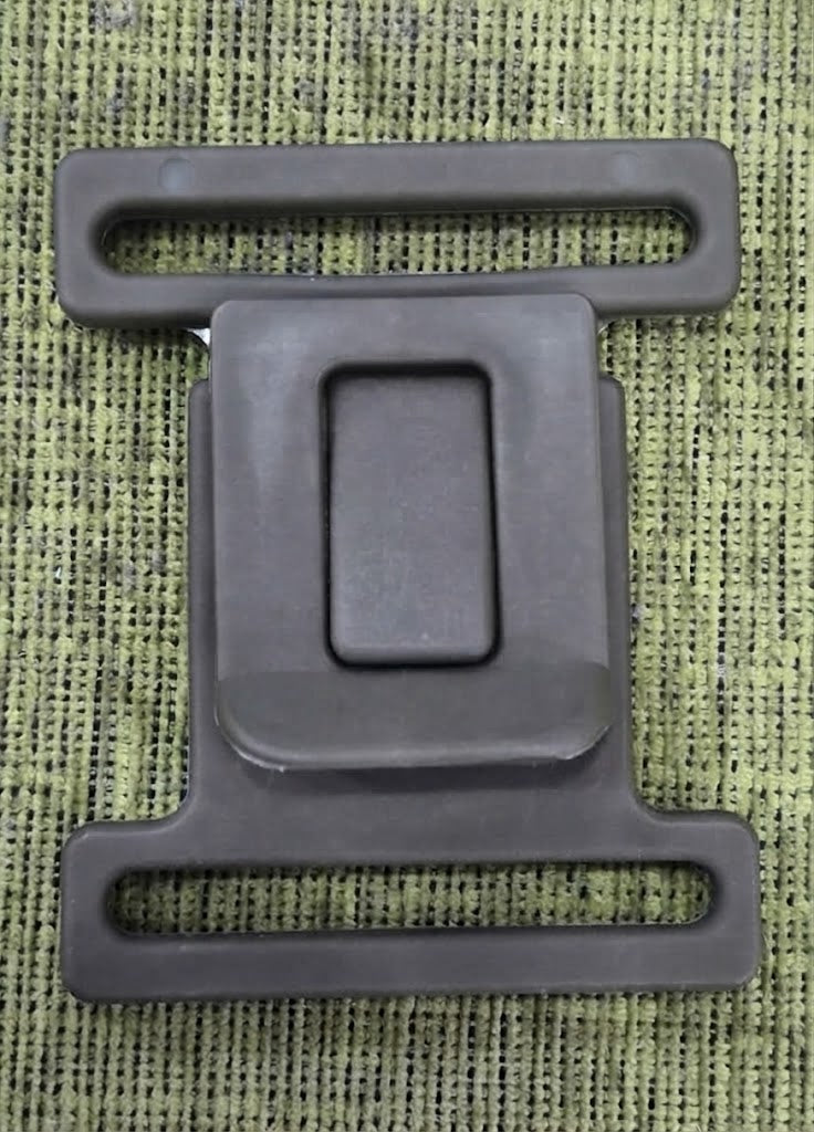HEBILLA NATO VERDE C/2 PASADORES