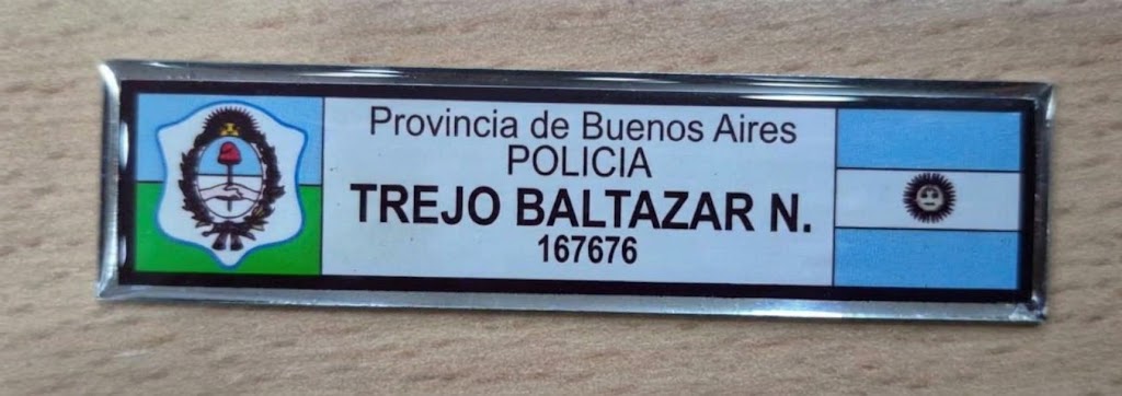 PLAQUETA DE POLICIA DE BUENOS AIRES